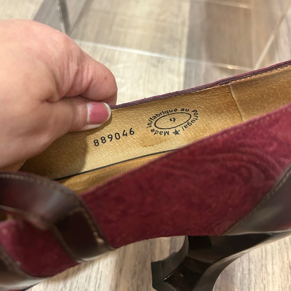 John Fluevog The Ruben an Elegant Burgundy  Shoes Size 9 - Picture 5 of 8